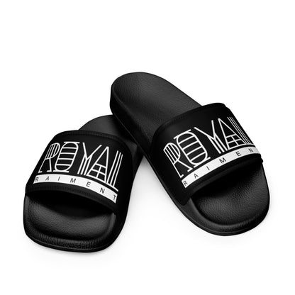 Royal Raiment Black Men’s slides